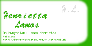 henrietta lamos business card